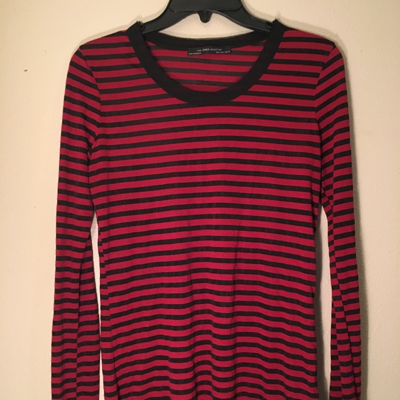 black red striped long sleeve